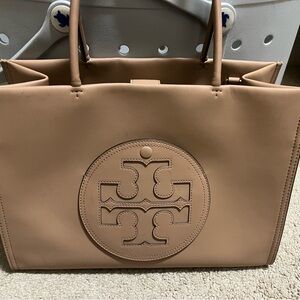 Tory Burch Beige Leather Tote